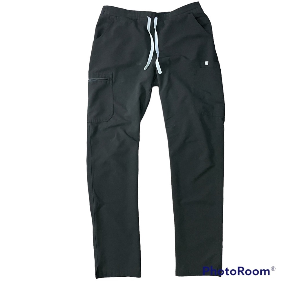 Figs Charcoal Straight Leg Pants
